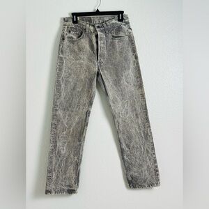 Vintage Levi’s 501 Button Fly Acid Wash Jeans Made in USA Size 31x30